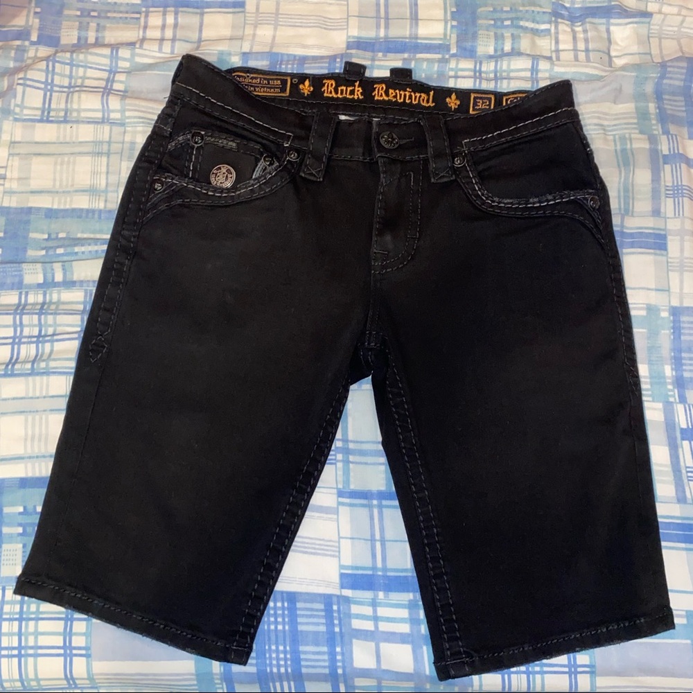 rock revival, black, size 32